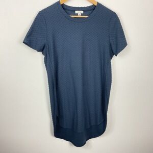 Wilfred Swiss Dot Capucine Slit Sides Short Sleeve Shirt Women's Size Medium